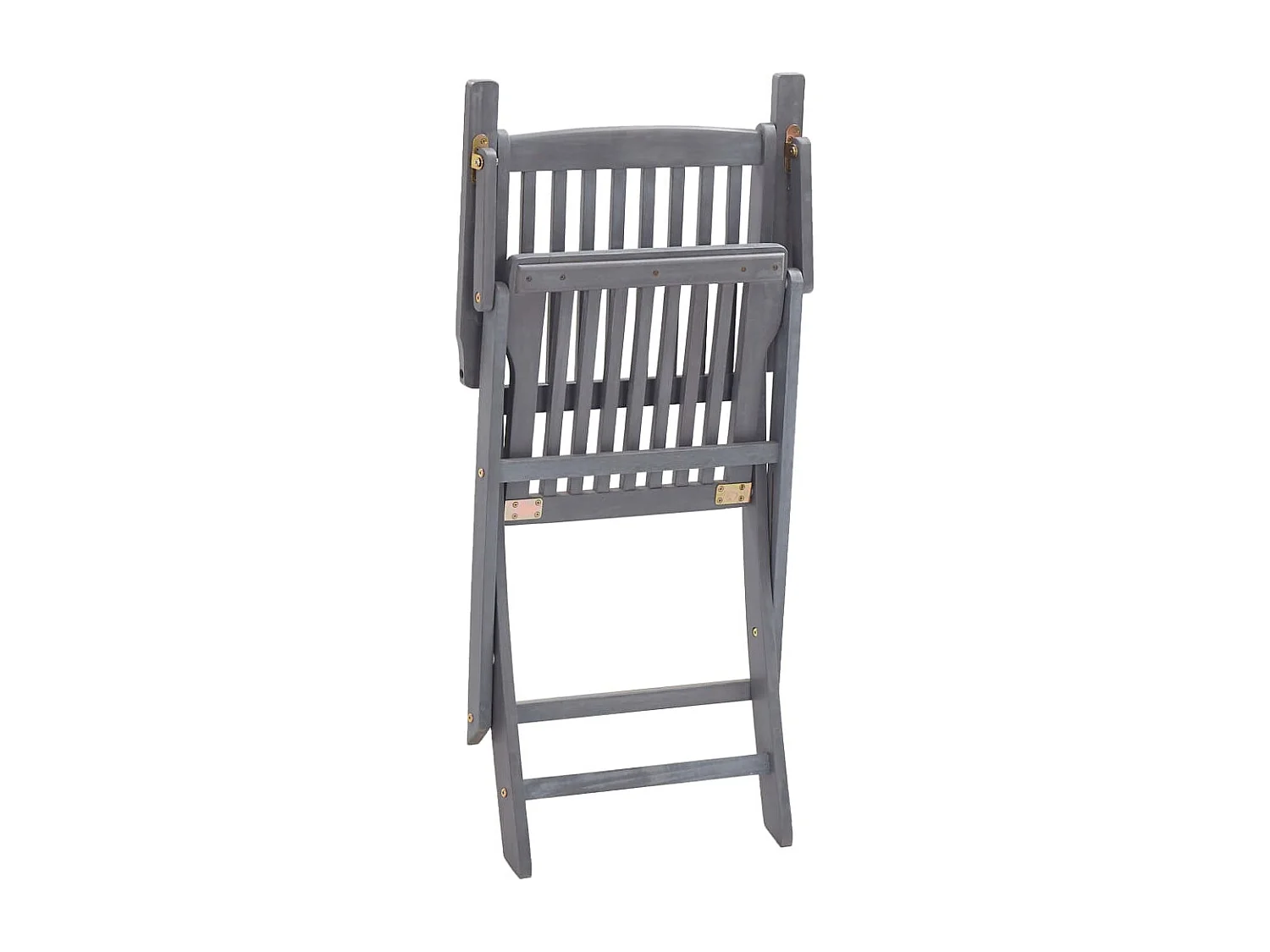 Chaises pliables d'extérieur 4 pcs avec coussins Bois d'acacia