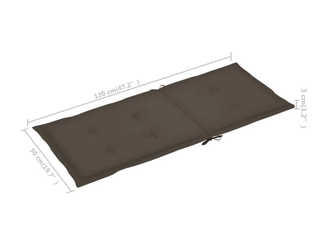 Chaises pliables de jardin 6 pcs avec coussins Bois d'acacia