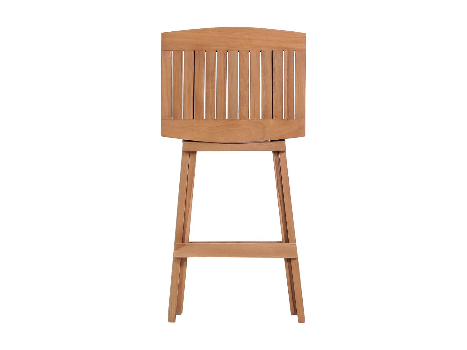 Sgabelli da bar pieghevoli 4 pz. Legno massello di teak