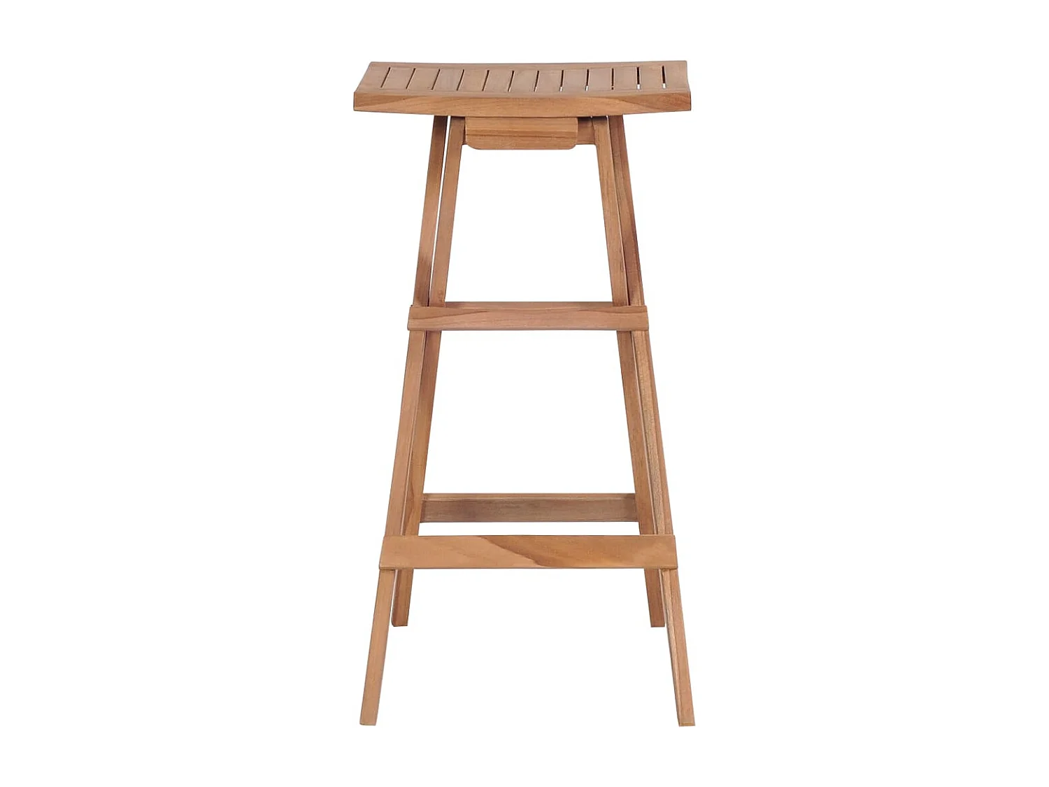 Sgabelli da bar pieghevoli 4 pz. Legno massello di teak