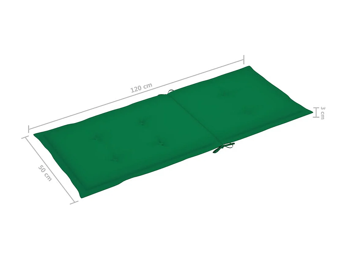 Sedie da giardino reclinabili 4 pz con cuscini Legno di acacia