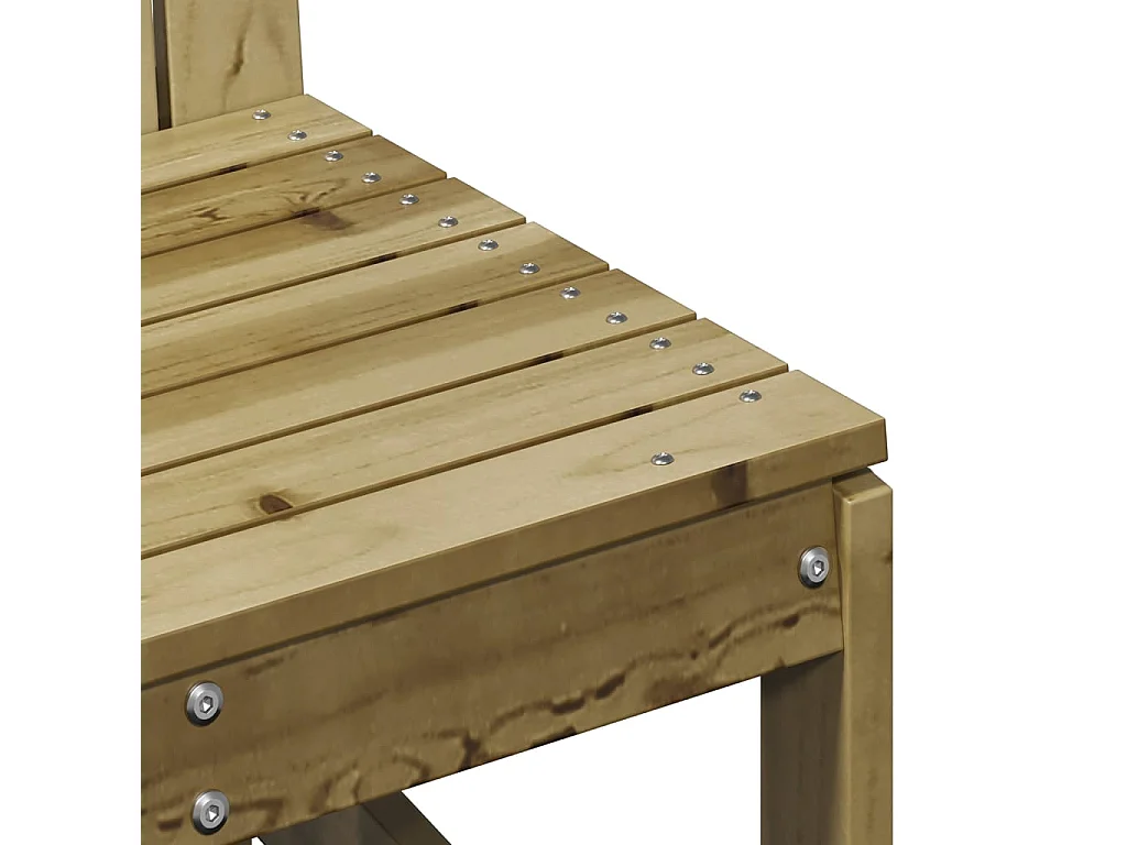 Mobili da giardino 3 pezzi in legno di pino impregnato