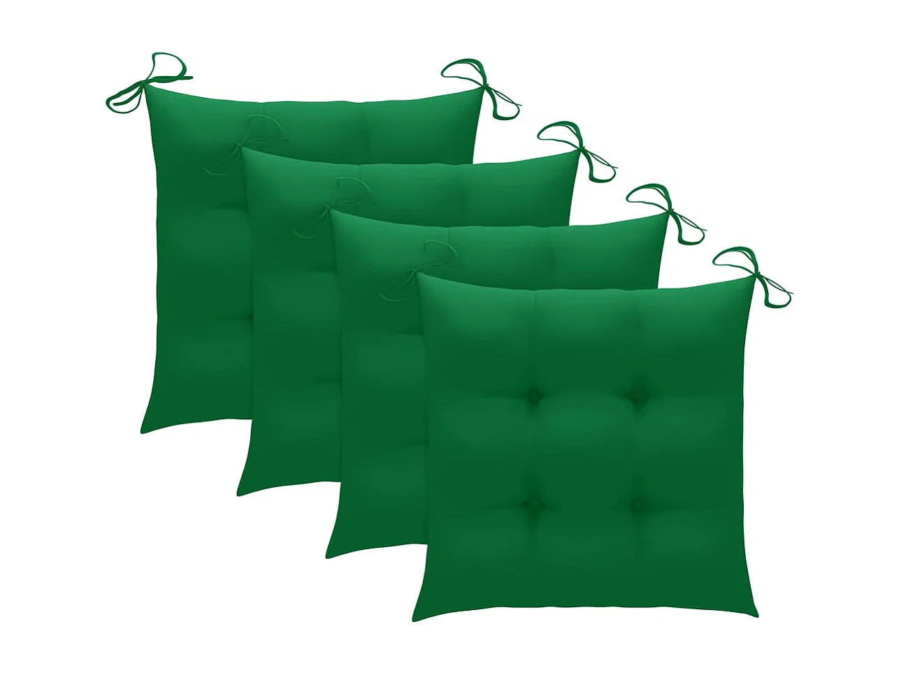 Chaises à dîner d'extérieur 3 pcs avec coussins Acacia massif