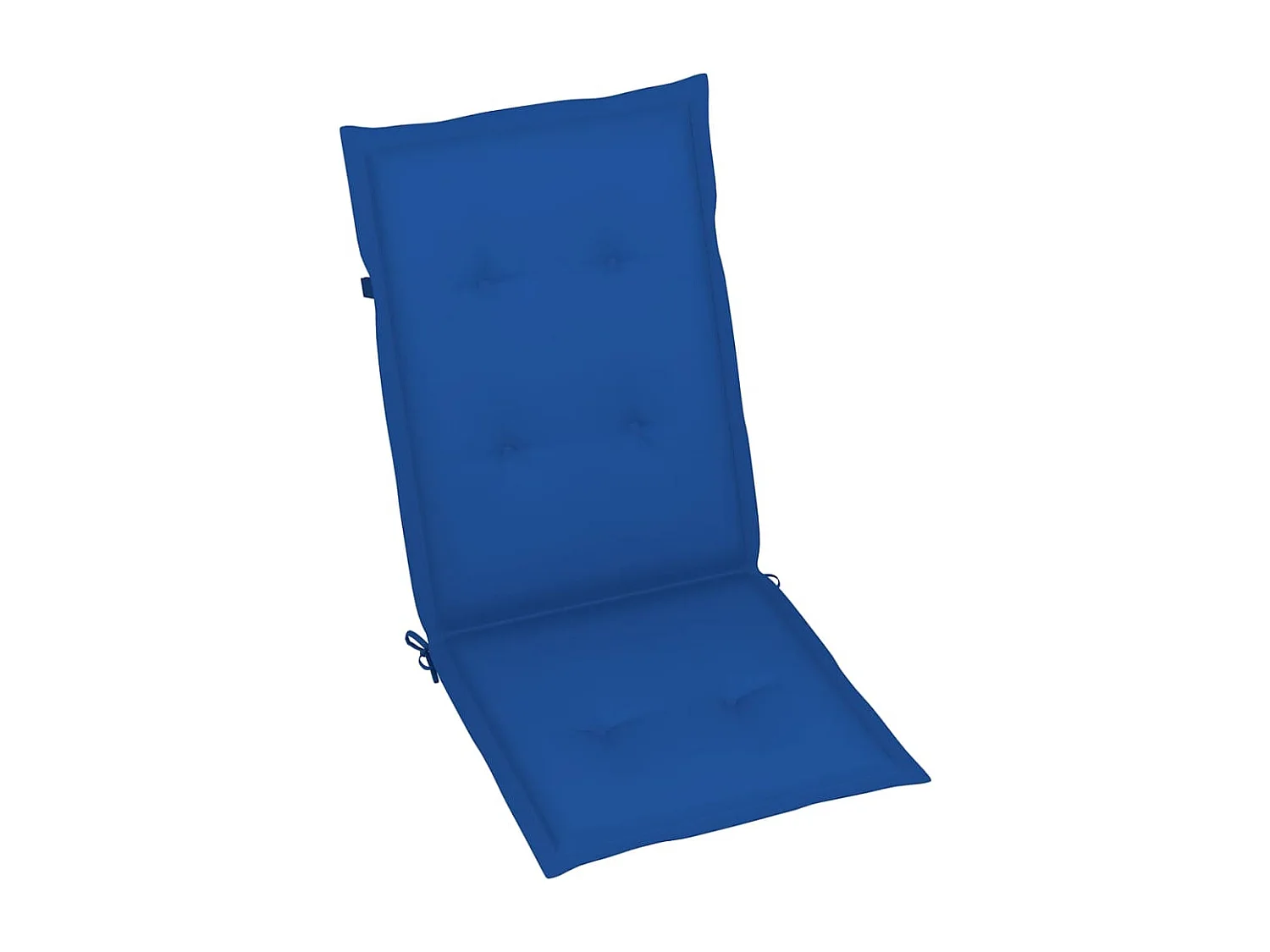 Set di 8 sedie da giardino reclinabili e cuscini in teak massiccio