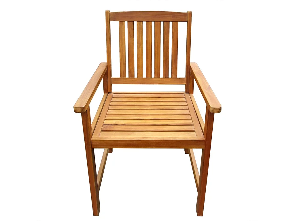 Tuinstoelen 2 stuks Massief acaciahout Bruin