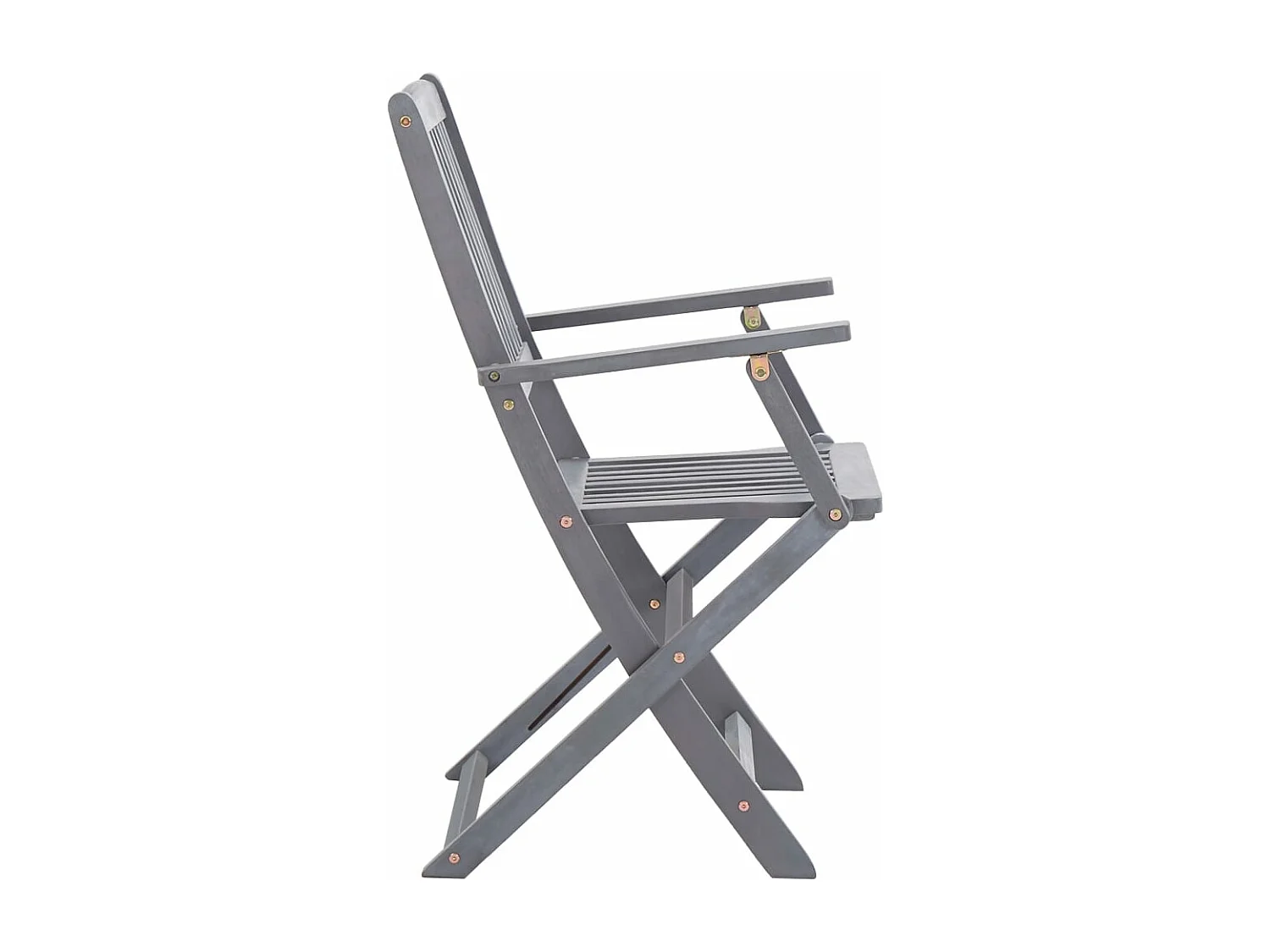 Chaises pliables d'extérieur 8 pcs Bois d'acacia solide