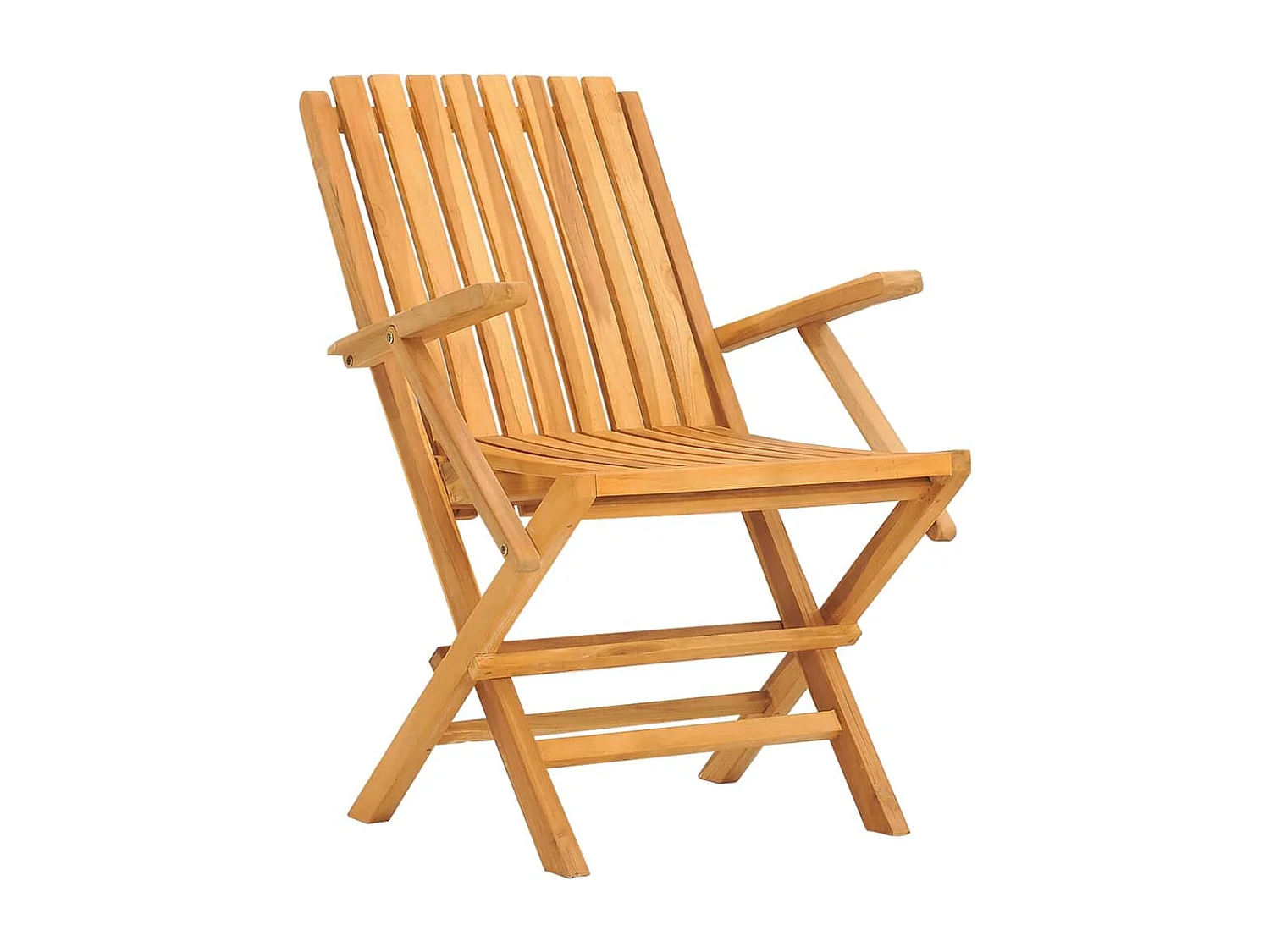 Chaises de jardin pliantes lot de 4 61x67x90cm bois massif teck