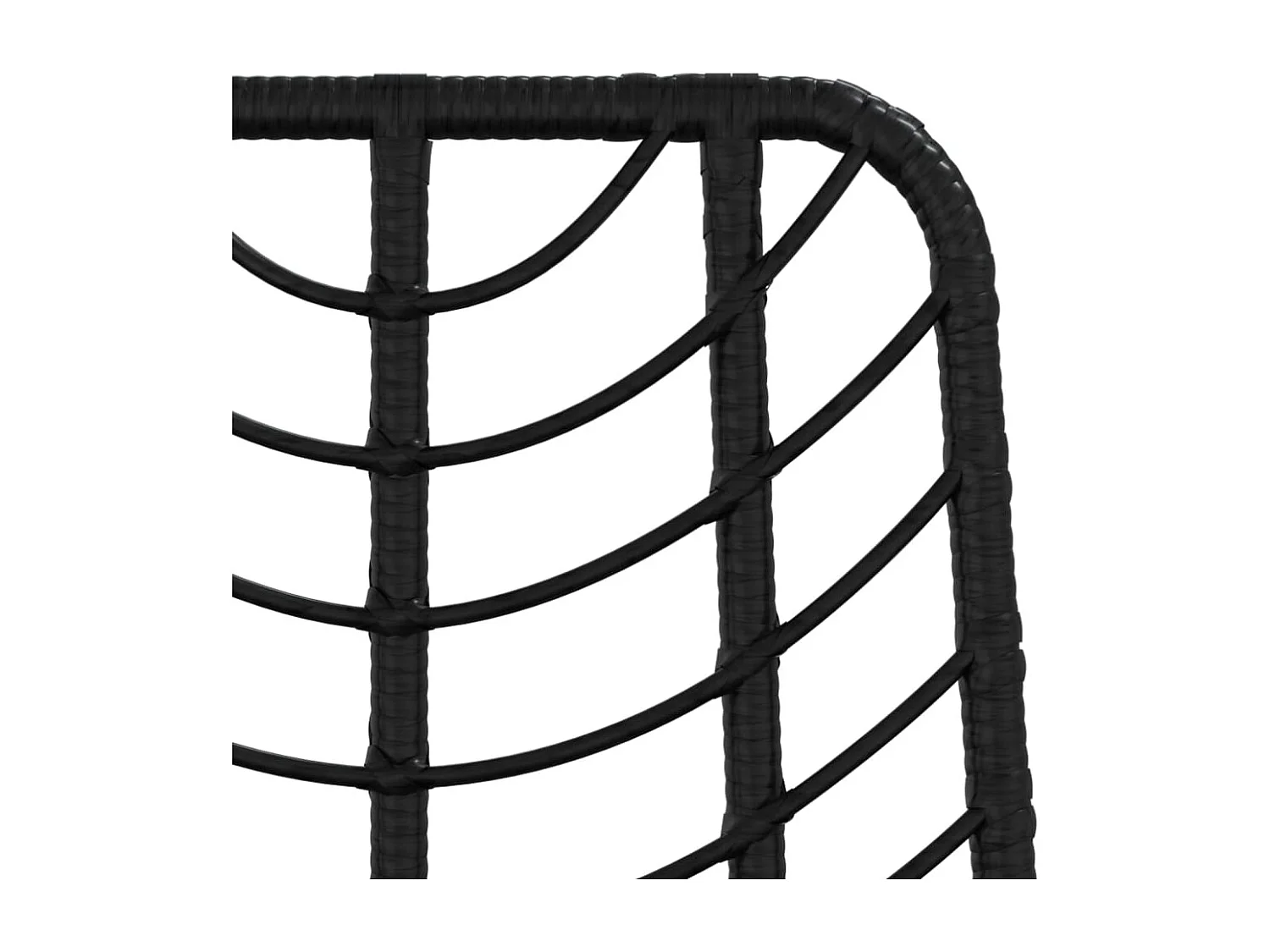 Sgabelli da bar 2 pz Nero 45x56x103,5 cm Acciaio intrecciato in resina