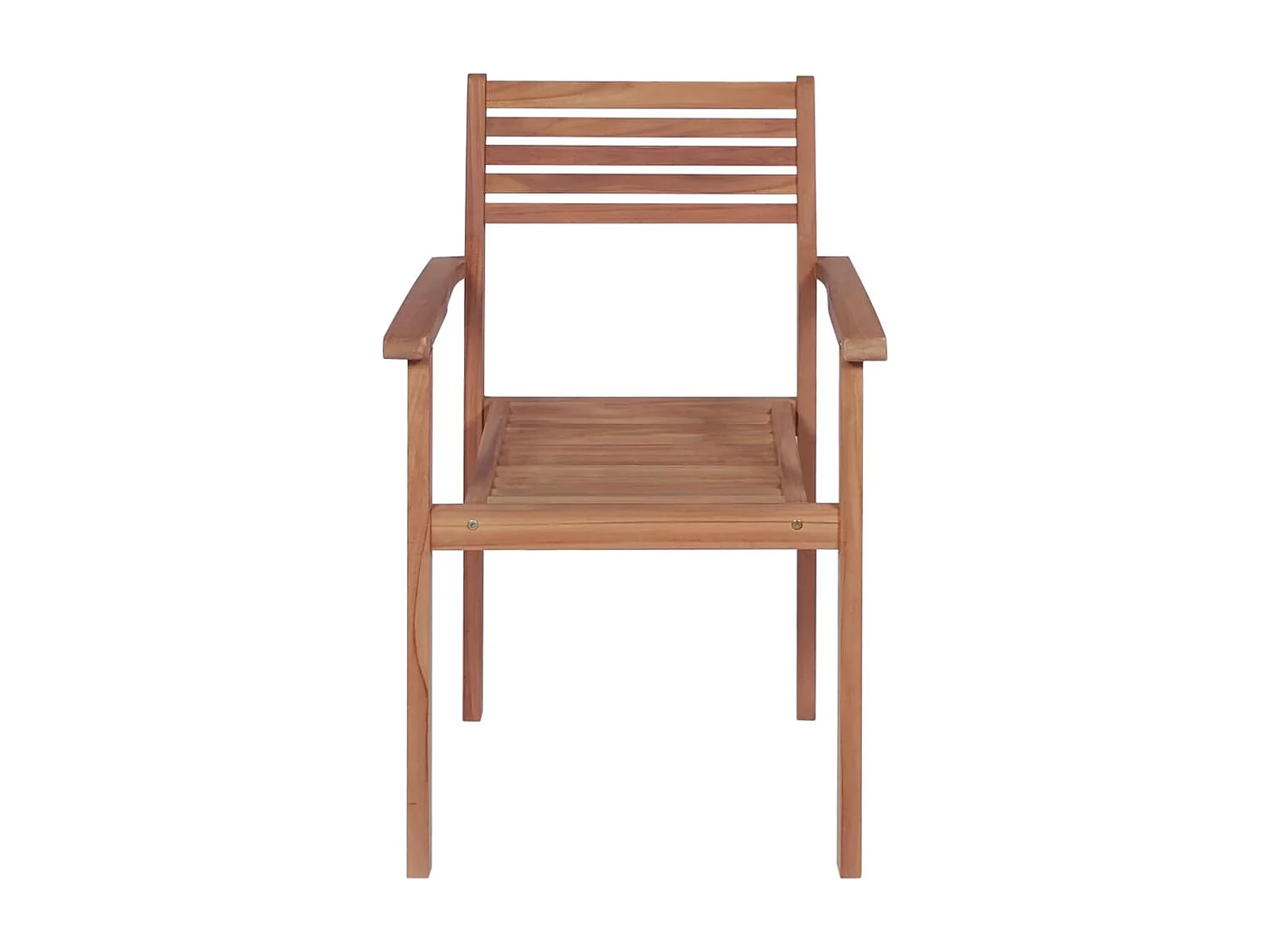 Stapelbare tuinstoelen met kussens 8 stuks Massief teakhout