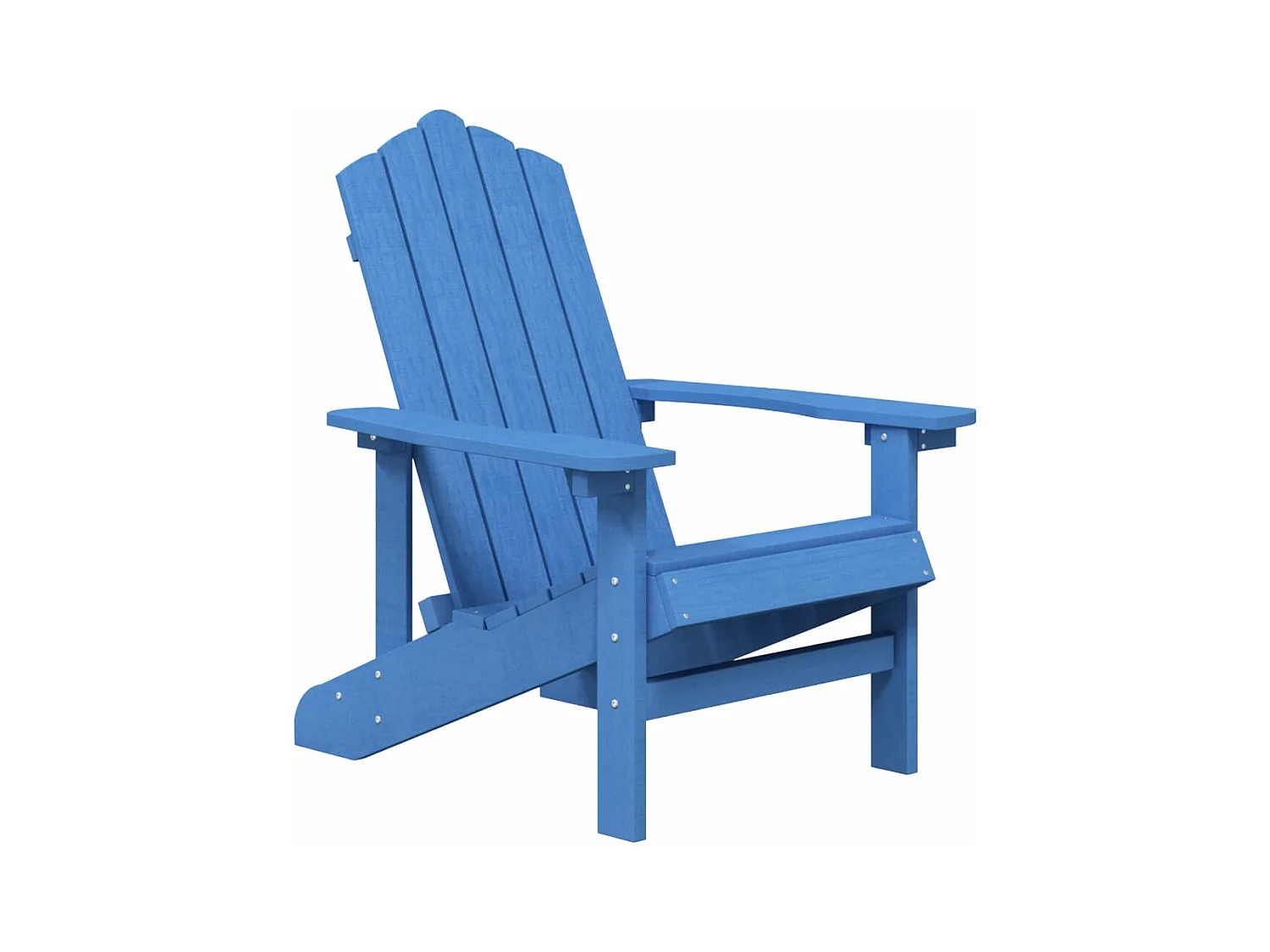 Adirondack tuinstoelen met HDPE tafel Aqua blauw
