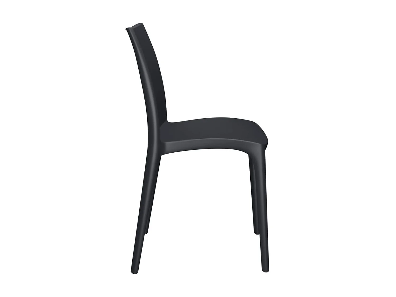 Chaises de jardin lot de 2 anthracite 50x46x80 cm polypropylène