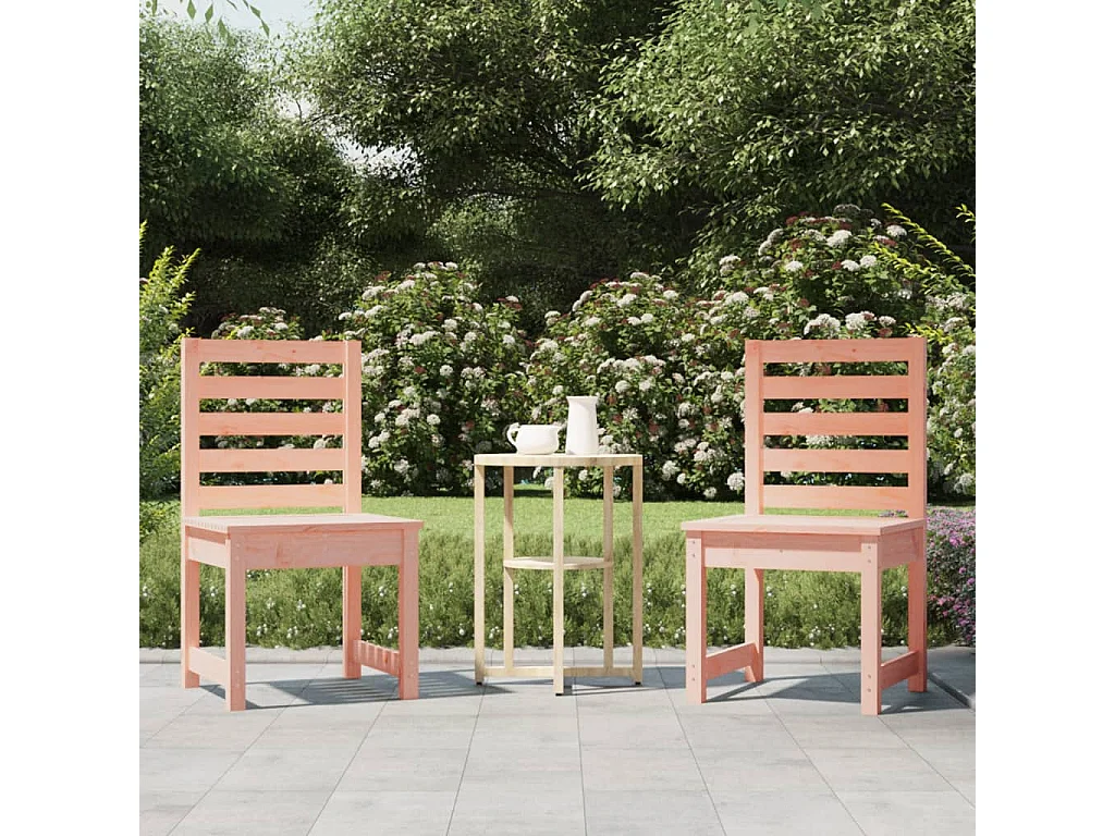Chaises de jardin lot de 2 50x48x91,5 cm bois massif de douglas