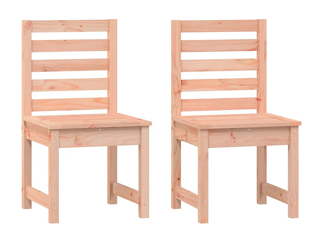 Chaises de jardin lot de 2 50x48x91,5 cm bois massif de douglas