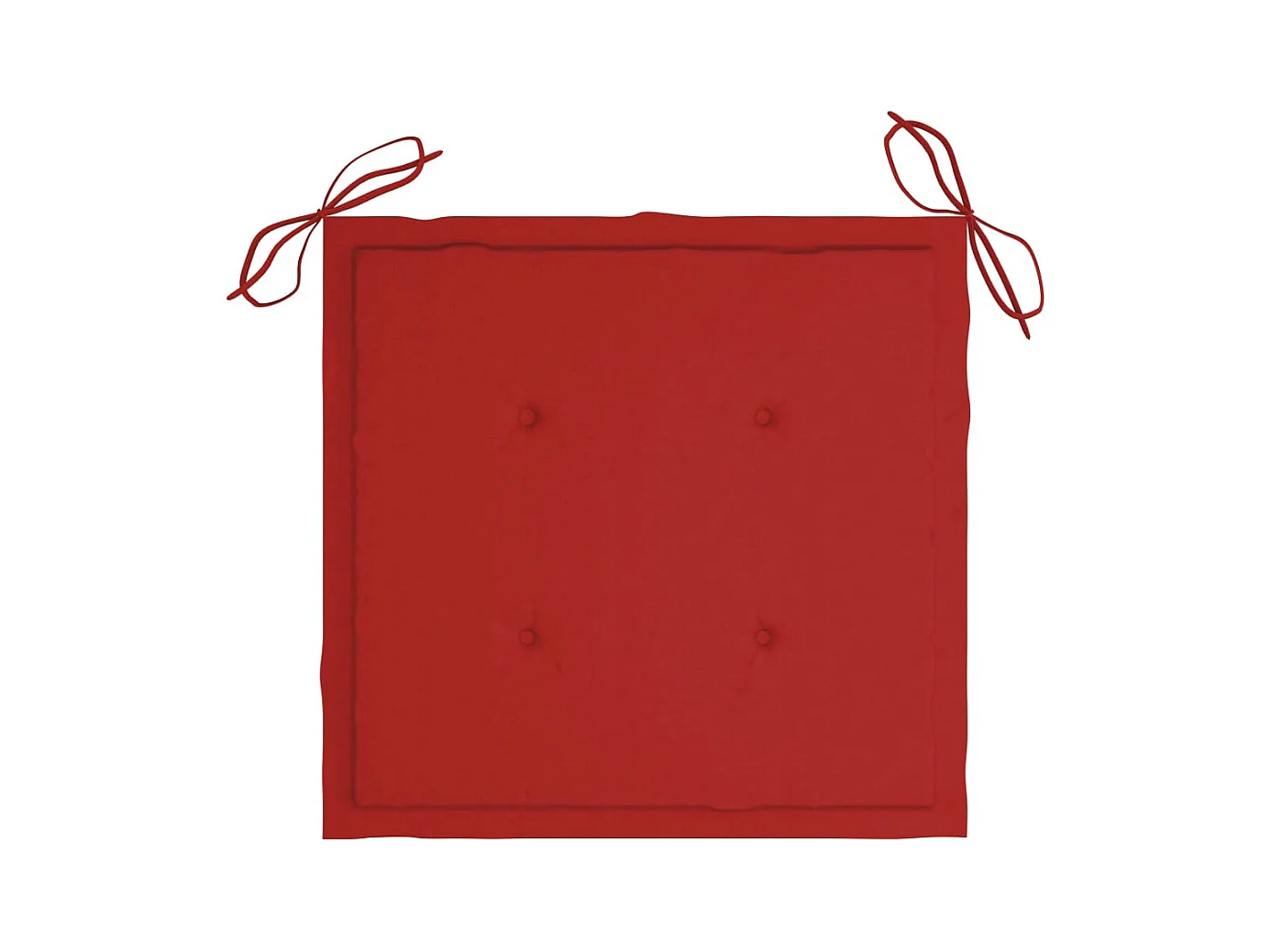 Gartenstühle 2 Stück mit Kissen Massives Teakholz