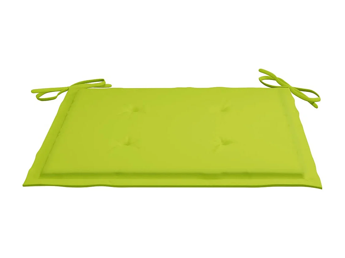 Chaises pliables d'extérieur 2 pcs avec coussins Bois d'acacia