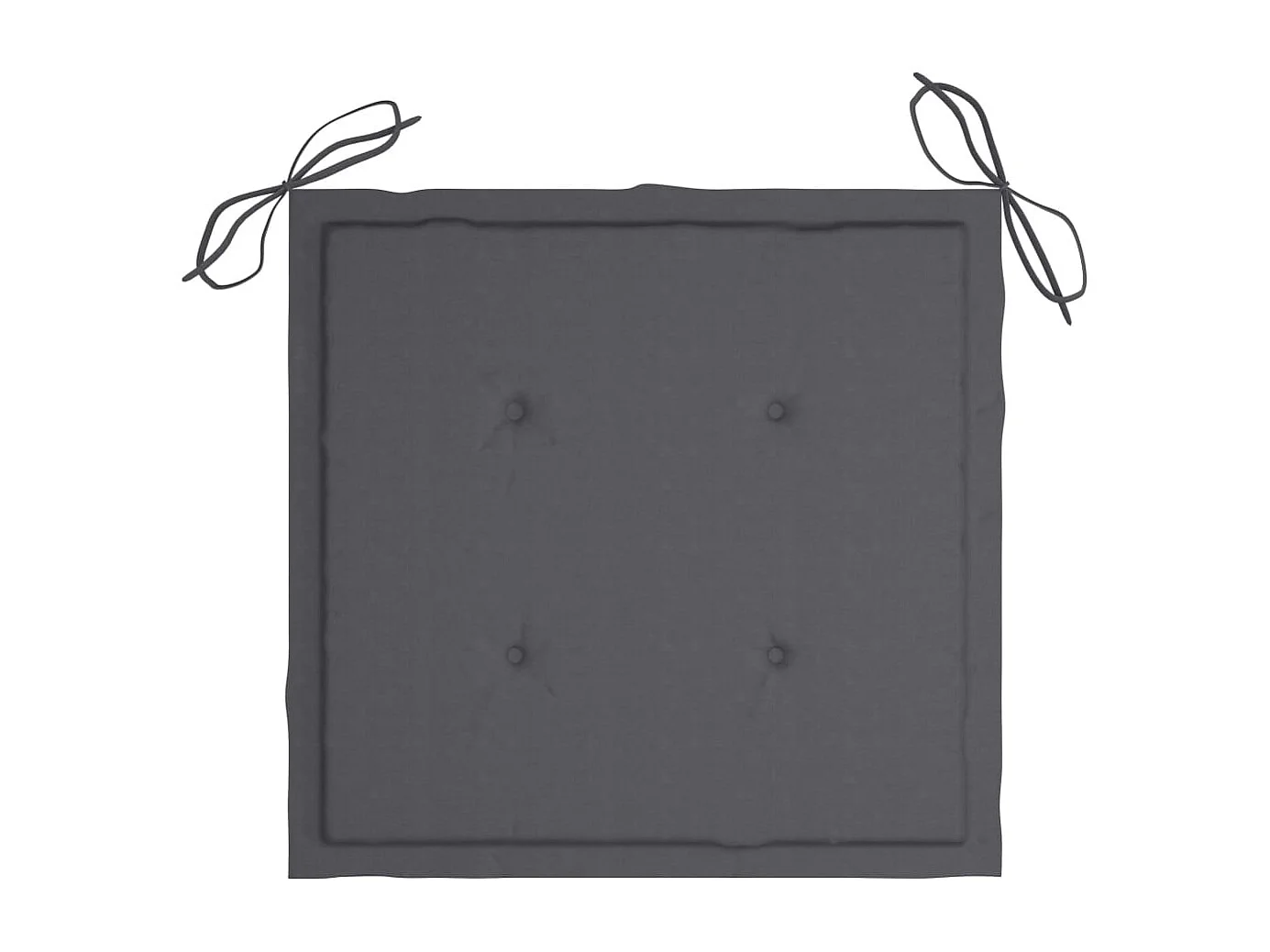 Chaises de jardin 2 pcs avec coussins anthracite Bois de teck