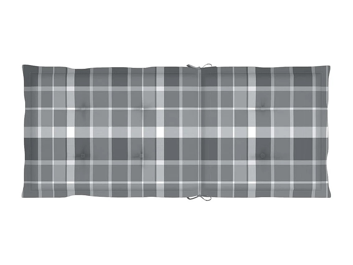 Liggende tuinstoelen 4 stuks met kussens van acaciahout