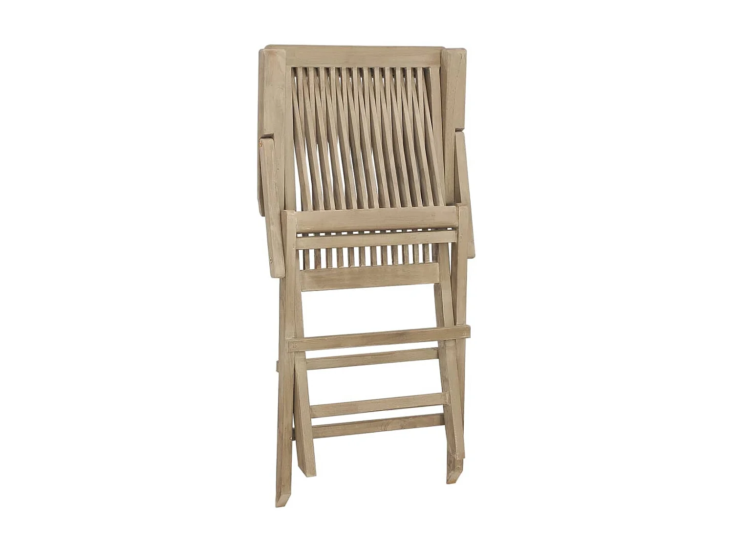 Chaises de jardin pliantes 2pcs gris 56x61x89cm bois de teck