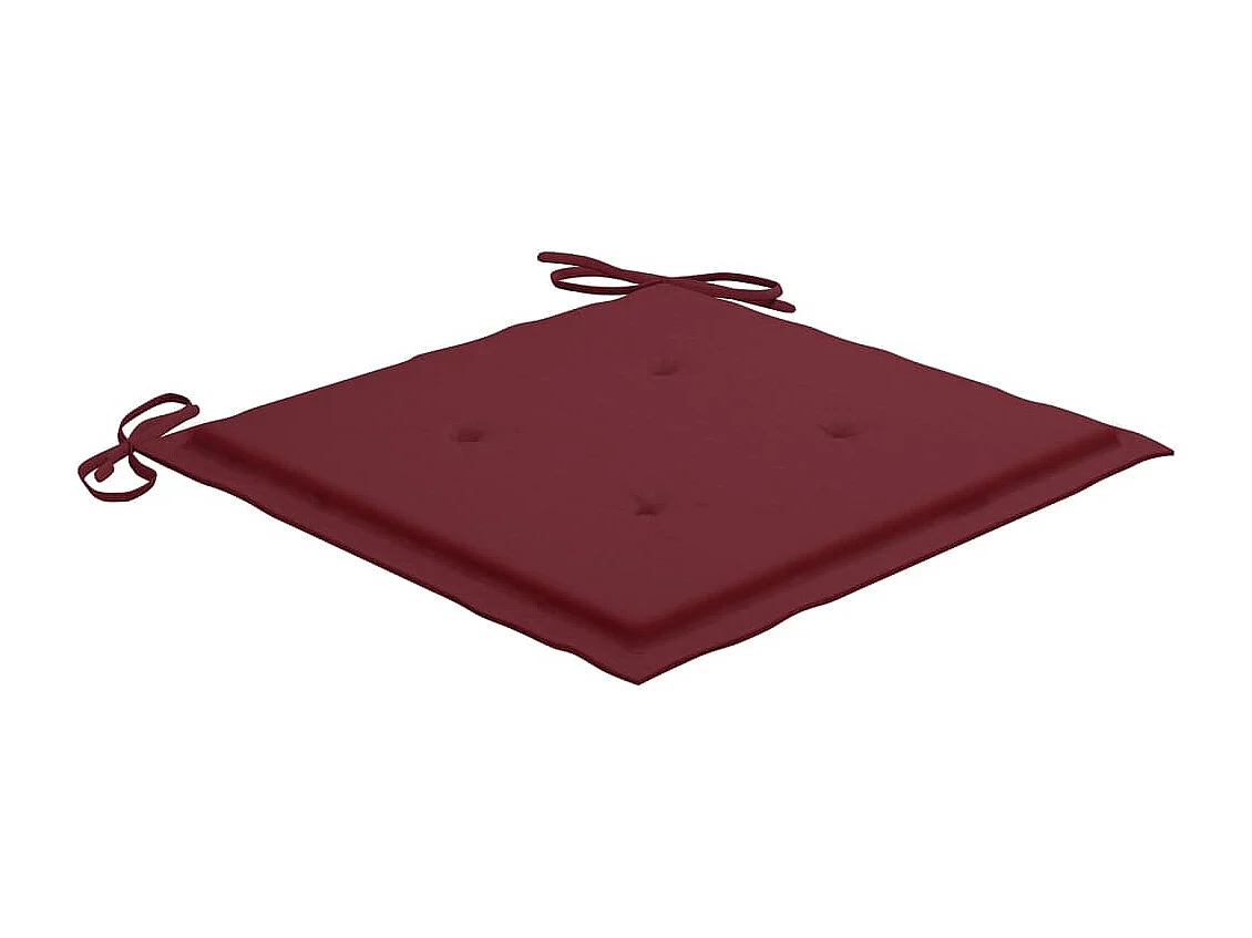 4 sedie da pranzo da esterno con cuscini in massello di acacia