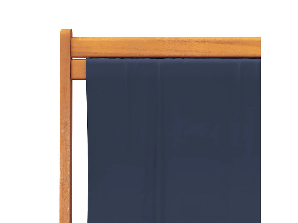 Opvouwbare strandstoelen set van 2 blauwe stof