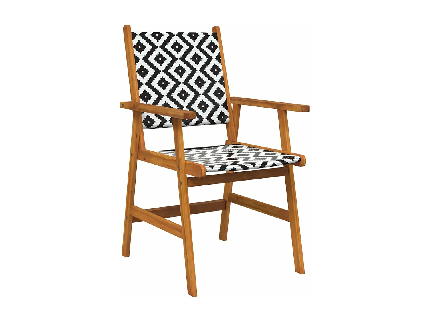 Chaises de jardin 2 pcs Bois d'acacia solide