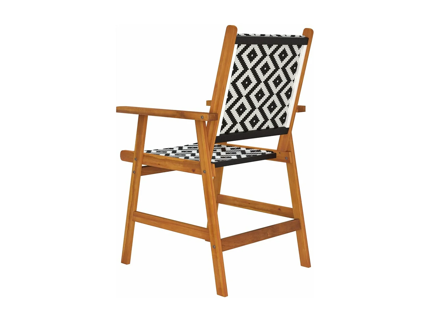 Chaises de jardin 2 pcs Bois d'acacia solide