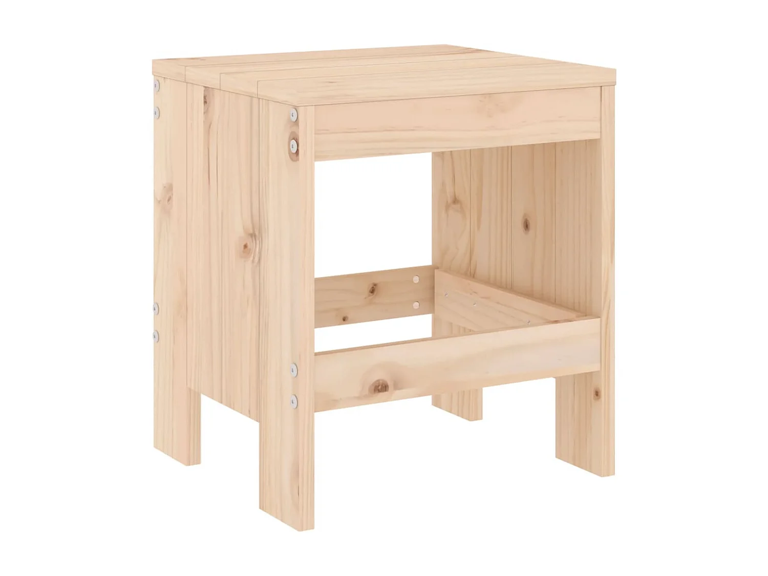 Tabourets de jardin 2 pcs 40x36x45 cm bois massif de pin