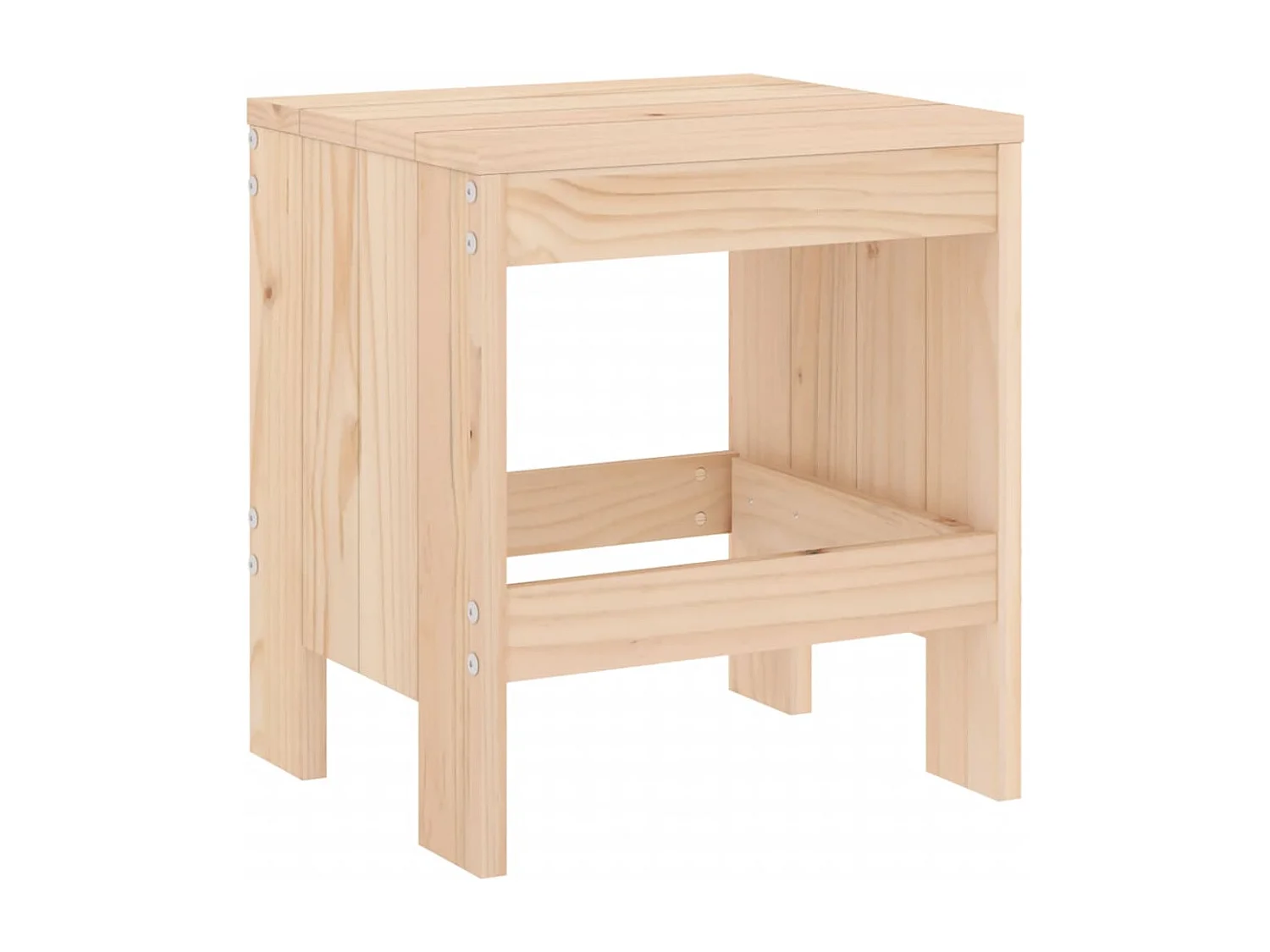 Tabourets de jardin 2 pcs 40x36x45 cm bois massif de pin