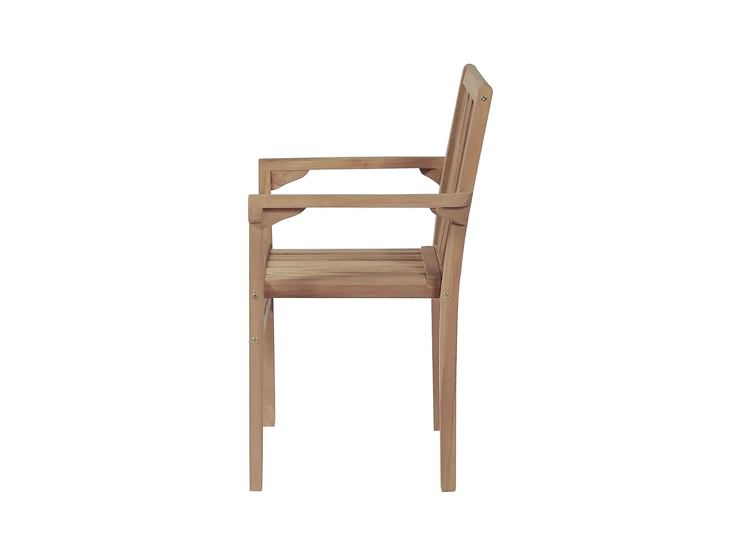 Stapelbare tuinstoelen met kussens 8 stuks Massief teakhout