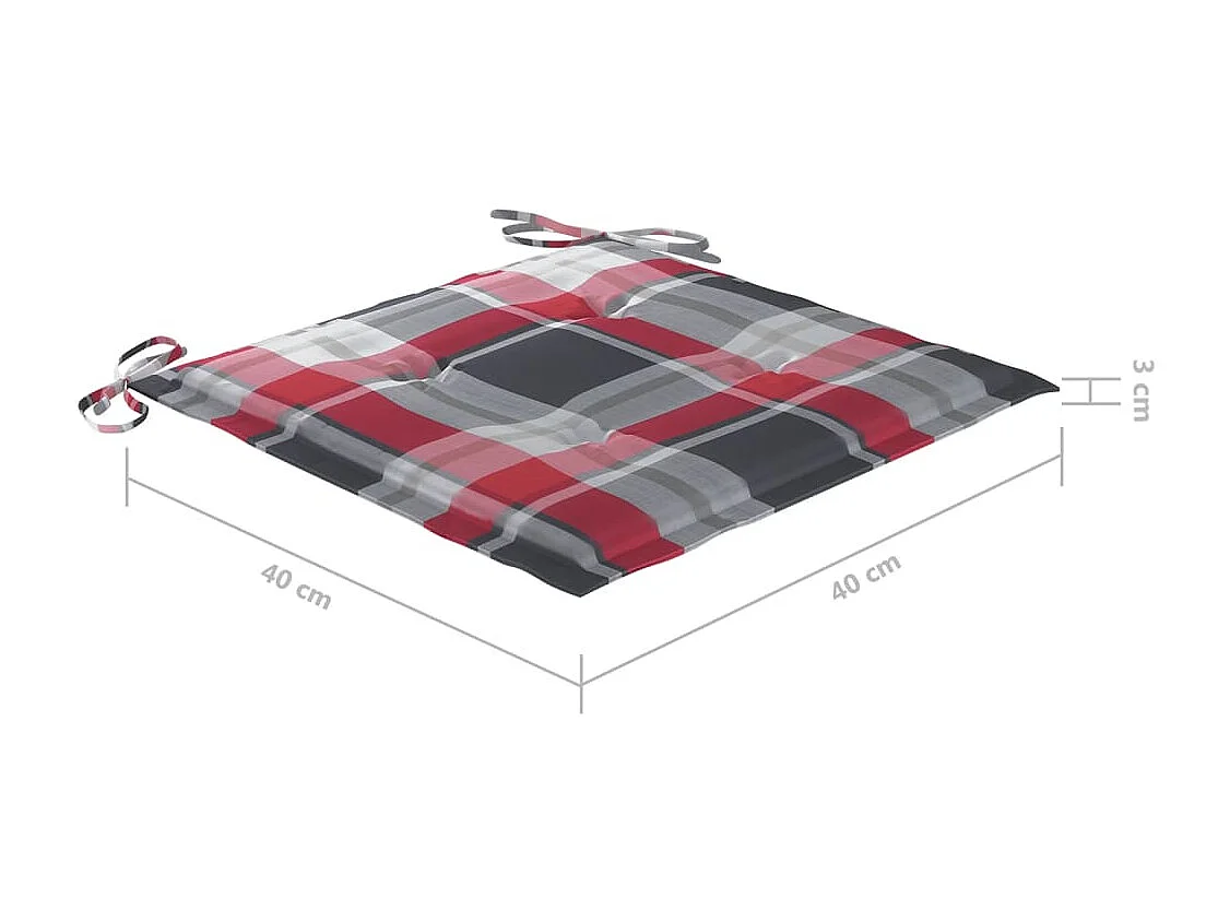 Outdoor-Klappstühle 4 Stück mit Kissen aus Akazienholz