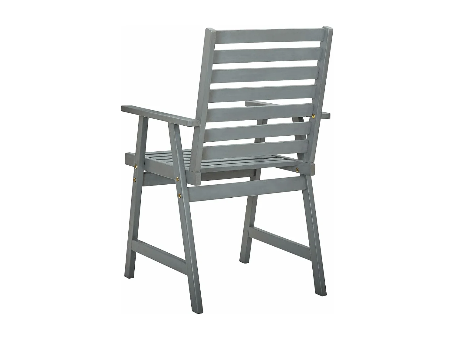 Chaises à dîner d'extérieur 3 pcs avec coussins Acacia massif