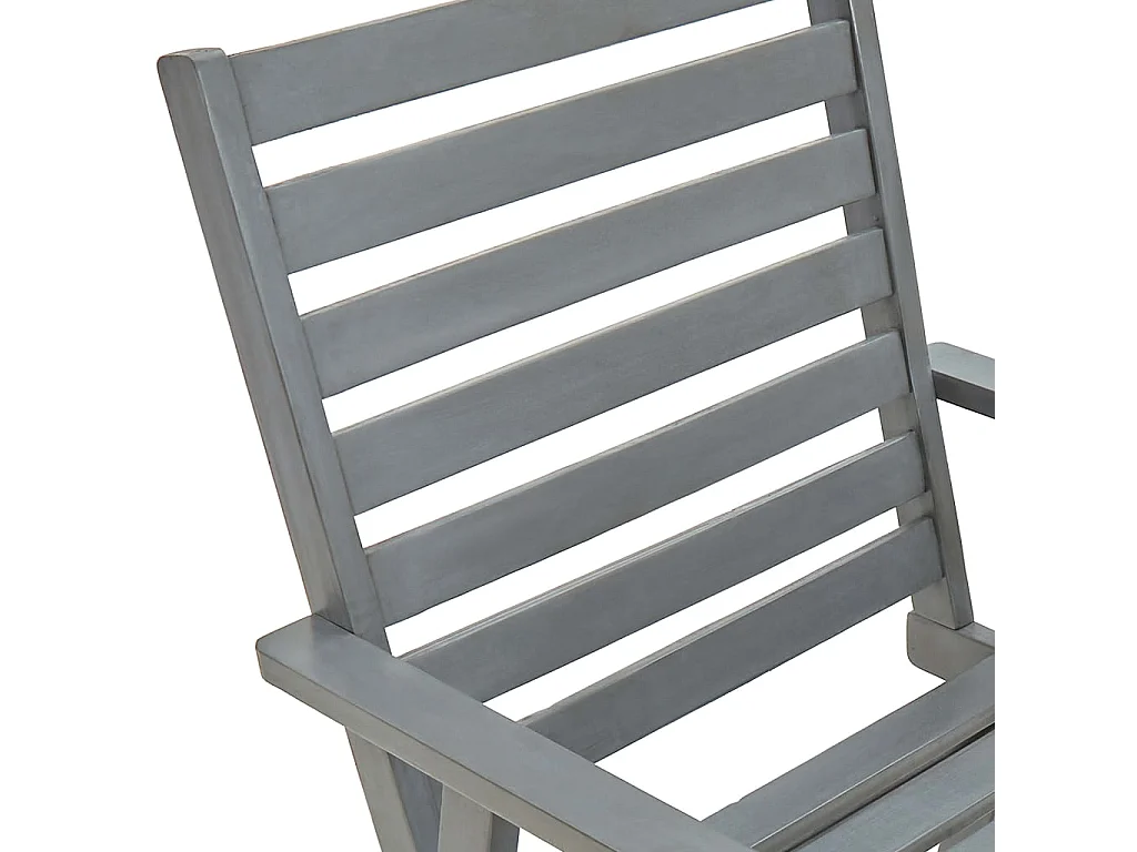 Chaises à dîner d'extérieur 3 pcs avec coussins Acacia massif