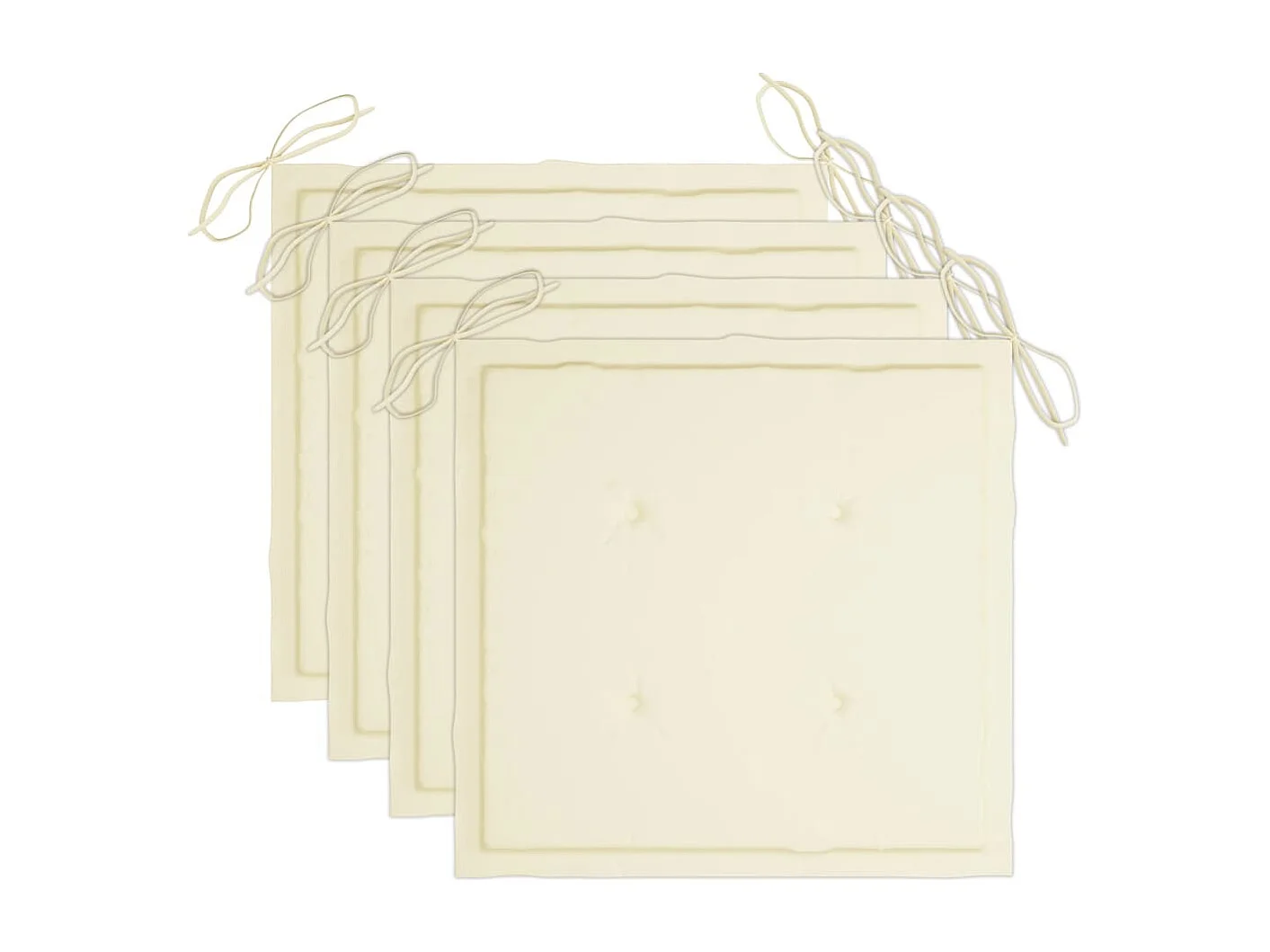 Chaises à dîner d'extérieur 3 pcs avec coussins Acacia massif