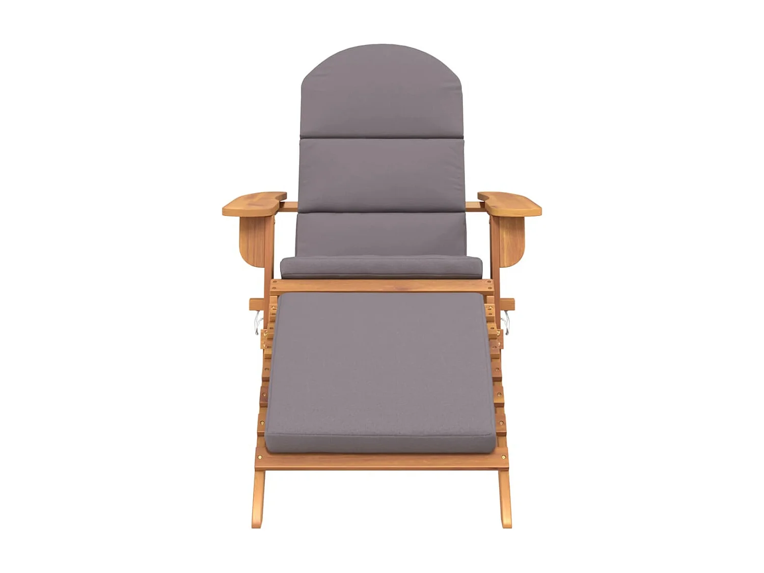 Chaise de jardin Adirondack et repose-pieds bois massif acacia