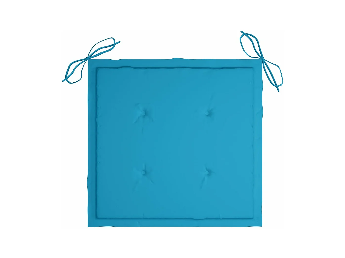 Sedie da giardino impilabili con cuscini 8 pz. Teak massiccio