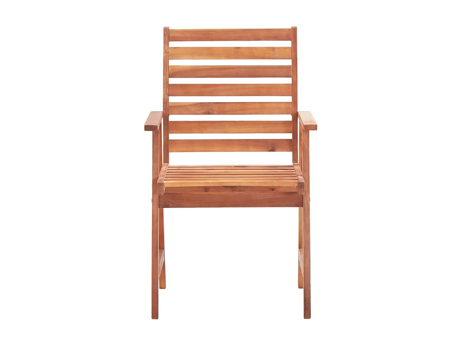 Chaises à dîner d'extérieur 3 pcs avec coussins Acacia massif