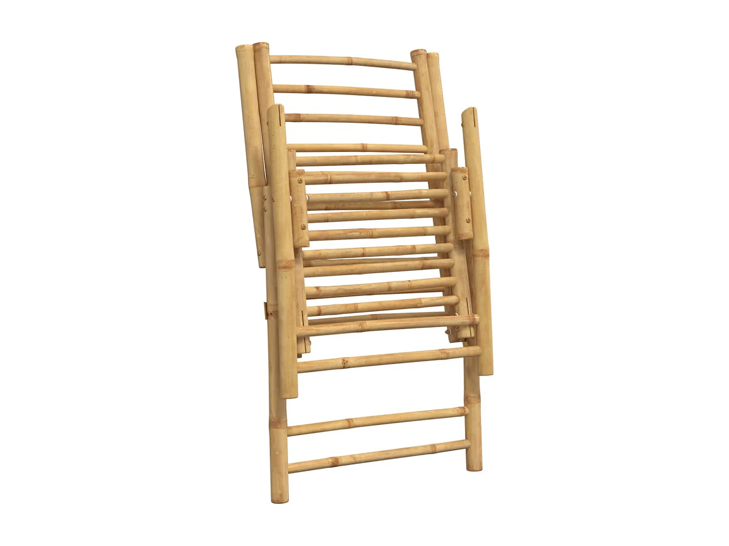 Set di 4 sedie da bistrot pieghevoli e cuscini bianco crema