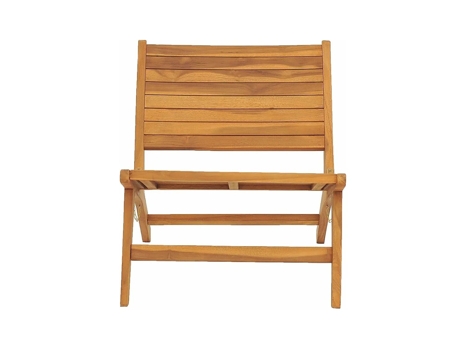 Chaise de jardin avec repose-pied Bois de teck solide