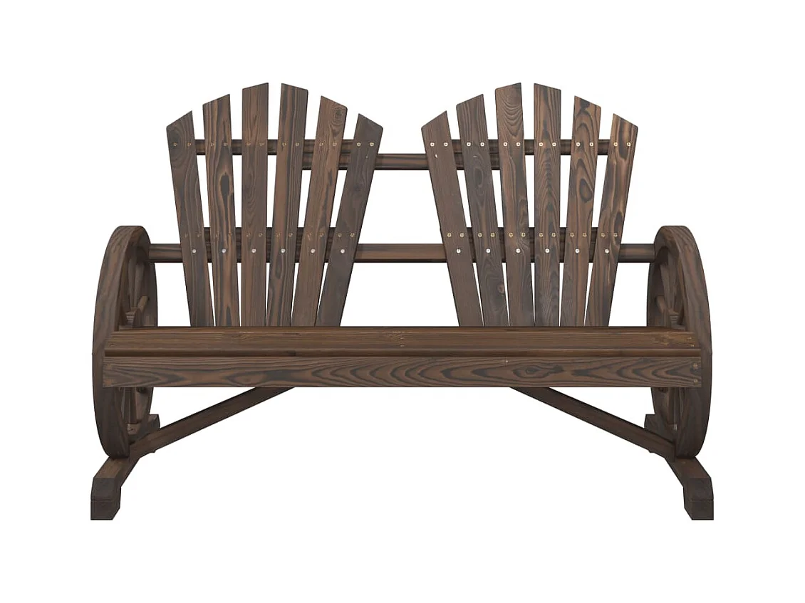 2-zits Adirondack tuinstoel van massief dennenhout