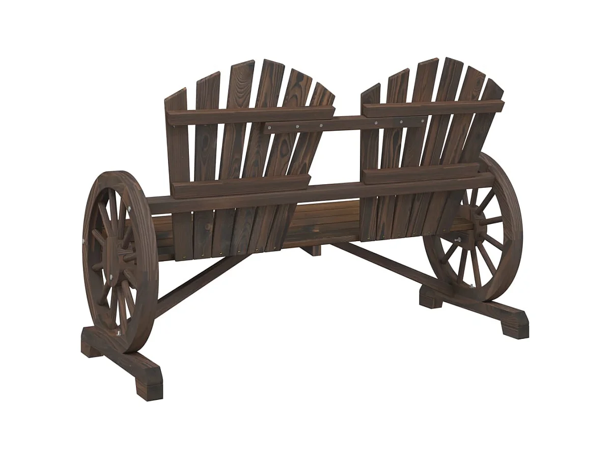 2-zits Adirondack tuinstoel van massief dennenhout