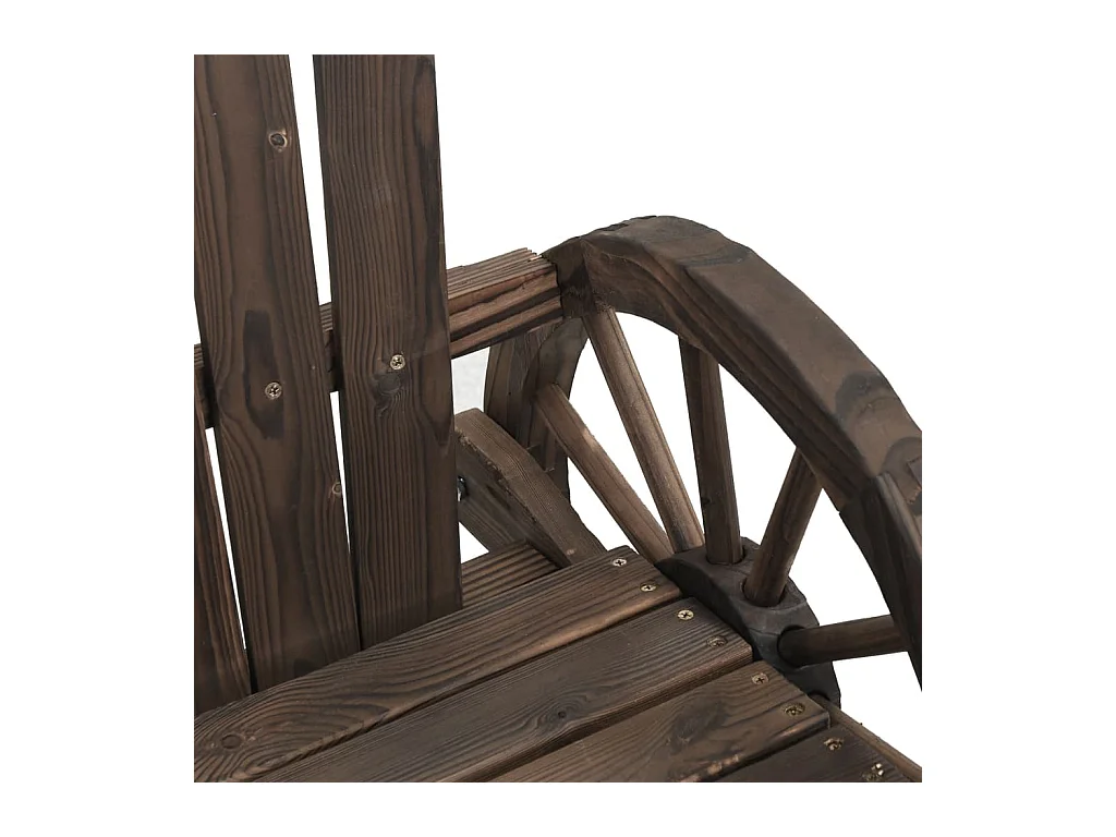 2-zits Adirondack tuinstoel van massief dennenhout