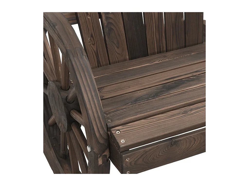 2-zits Adirondack tuinstoel van massief dennenhout