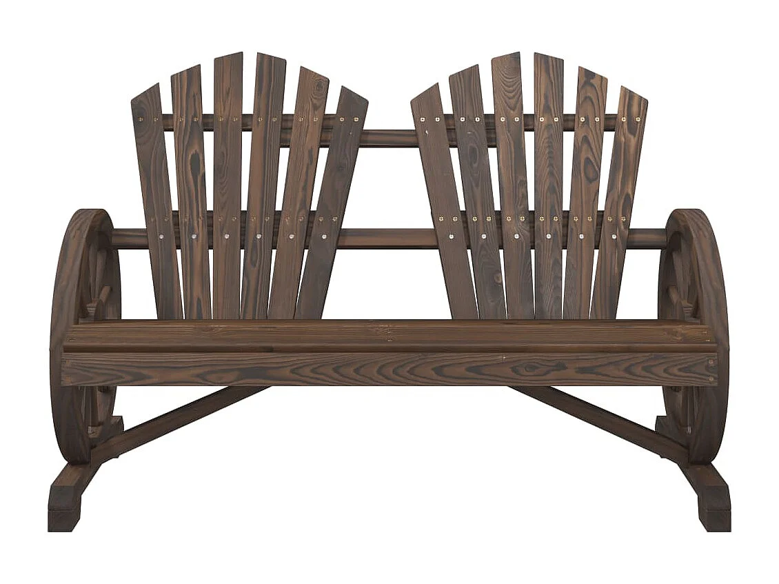 Sedia da giardino Adirondack 2 posti in legno massello di abete