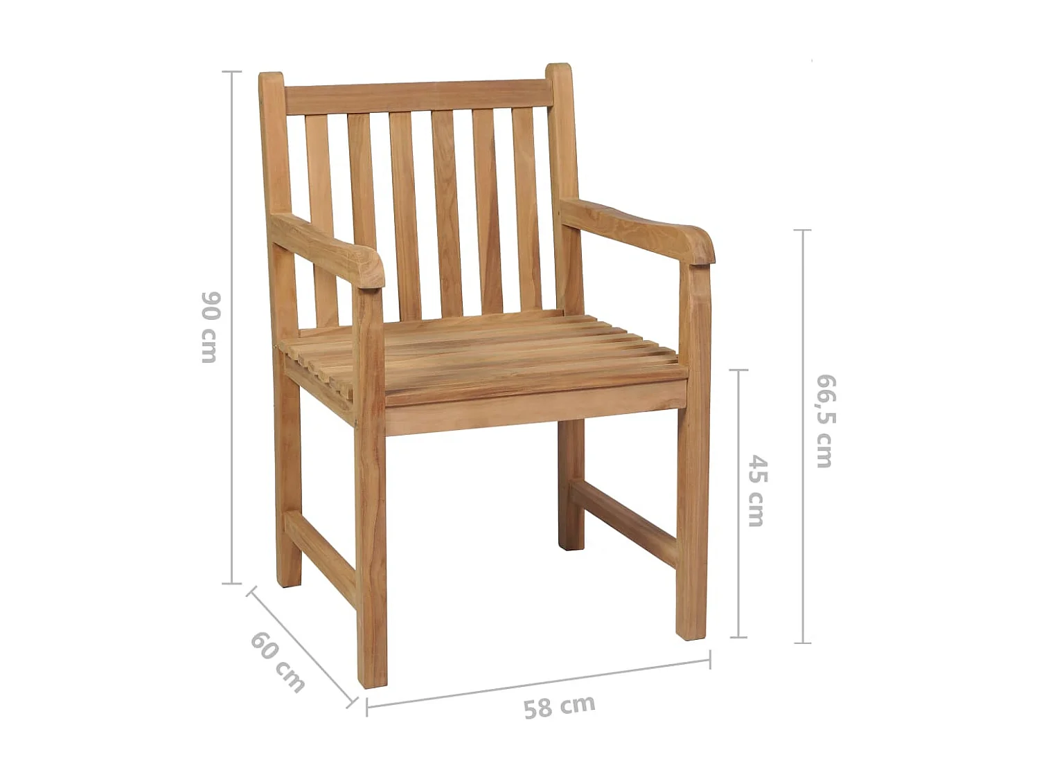 Chaises de jardin 8 pcs et coussins carreaux rouge Bois de teck