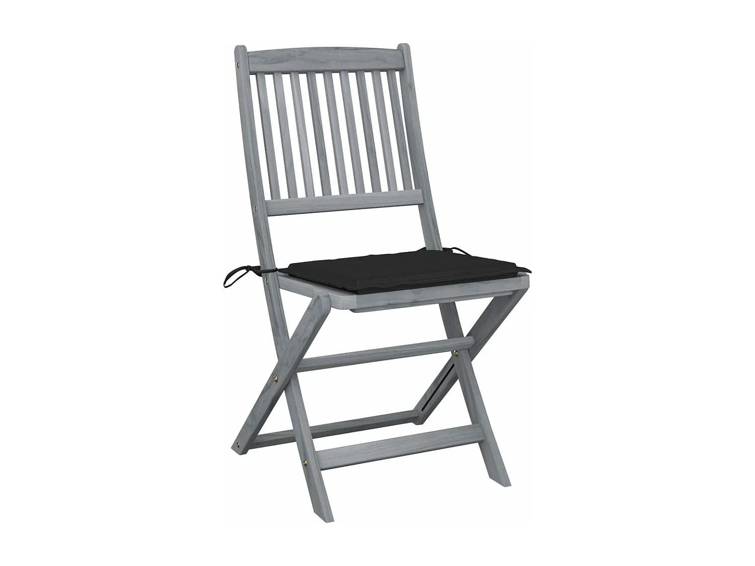 Outdoor-Klappstühle 6 Stück mit Kissen aus Akazienholz