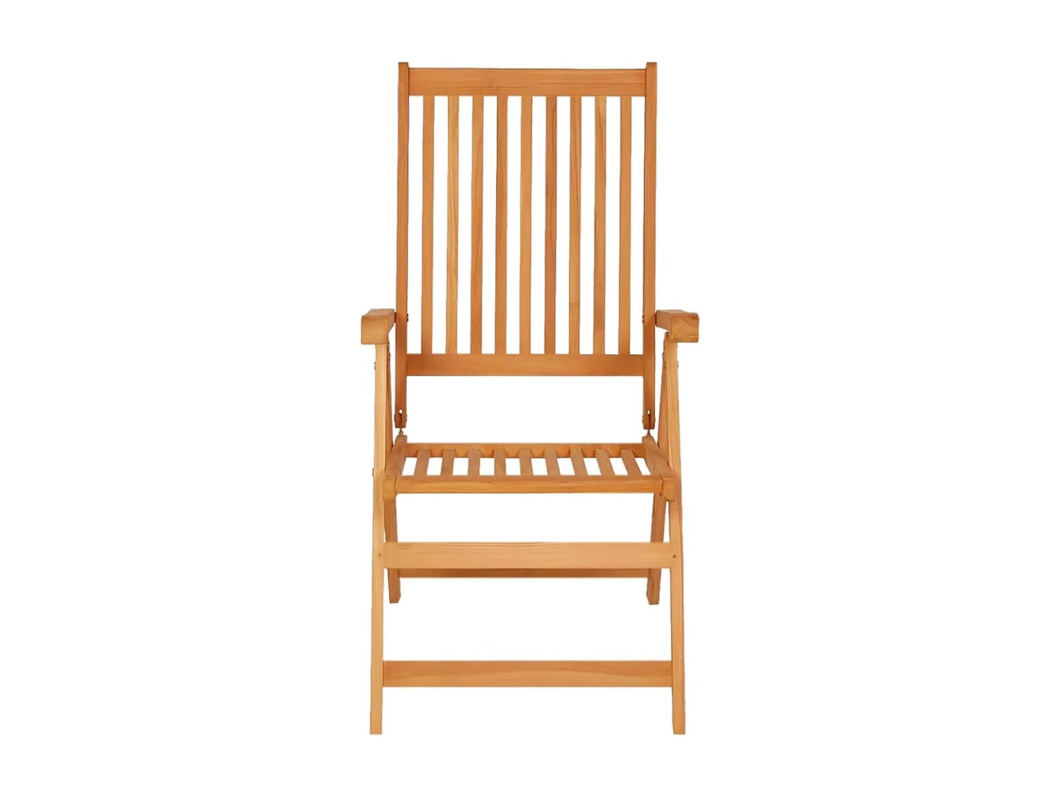 Set di 4 sedie da giardino con cuscini antracite Teak massiccio