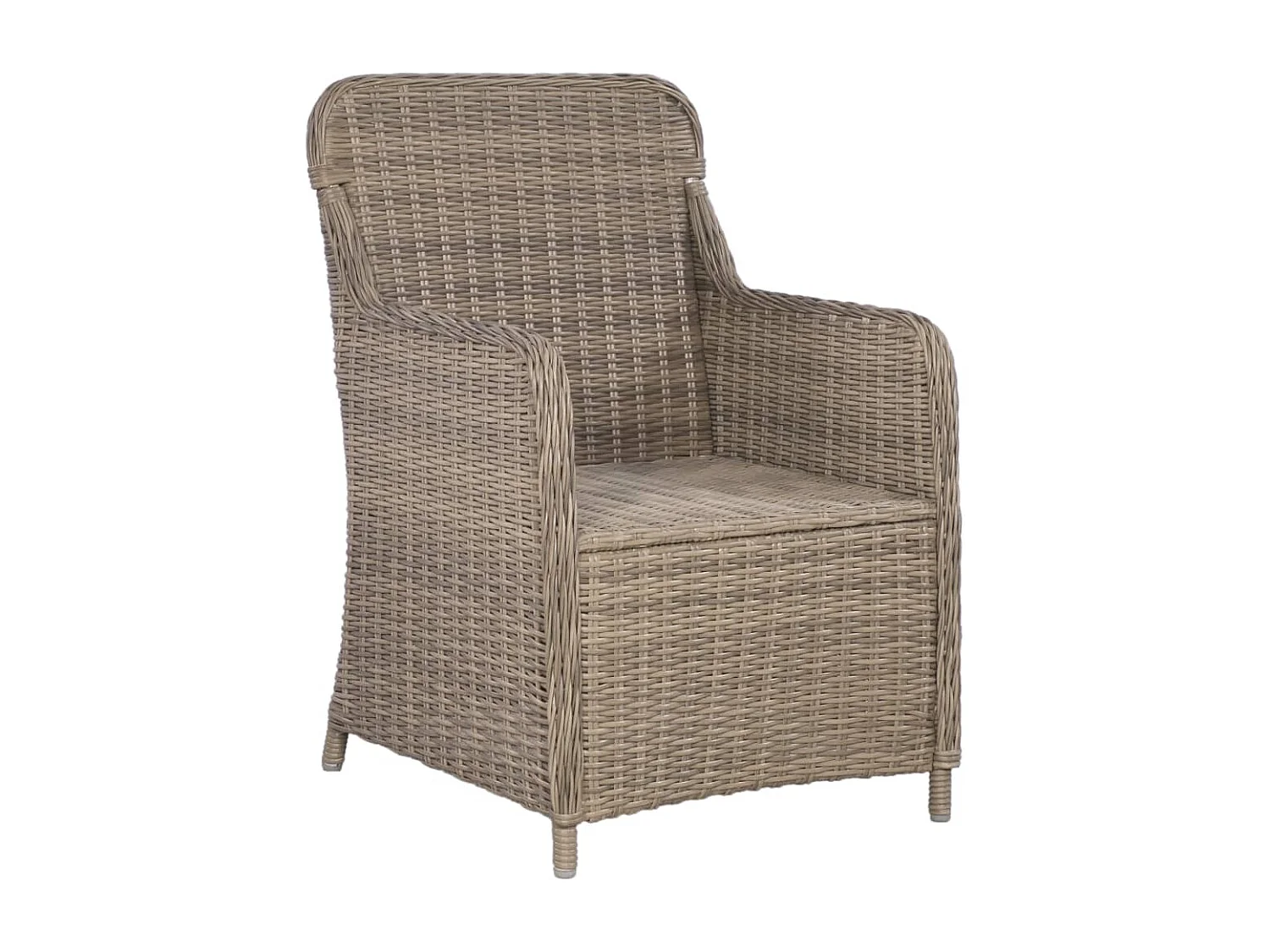 Buitenstoelen met kussens 2 stuks Kunststof wicker Bruin