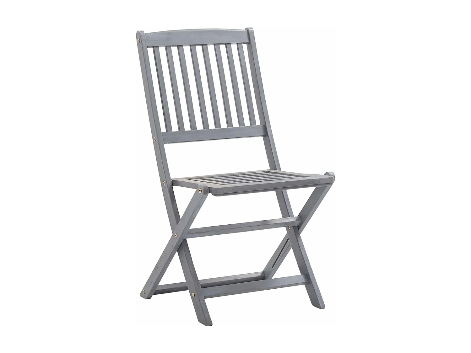 Chaises pliables d'extérieur 4 pcs Bois d'acacia solide