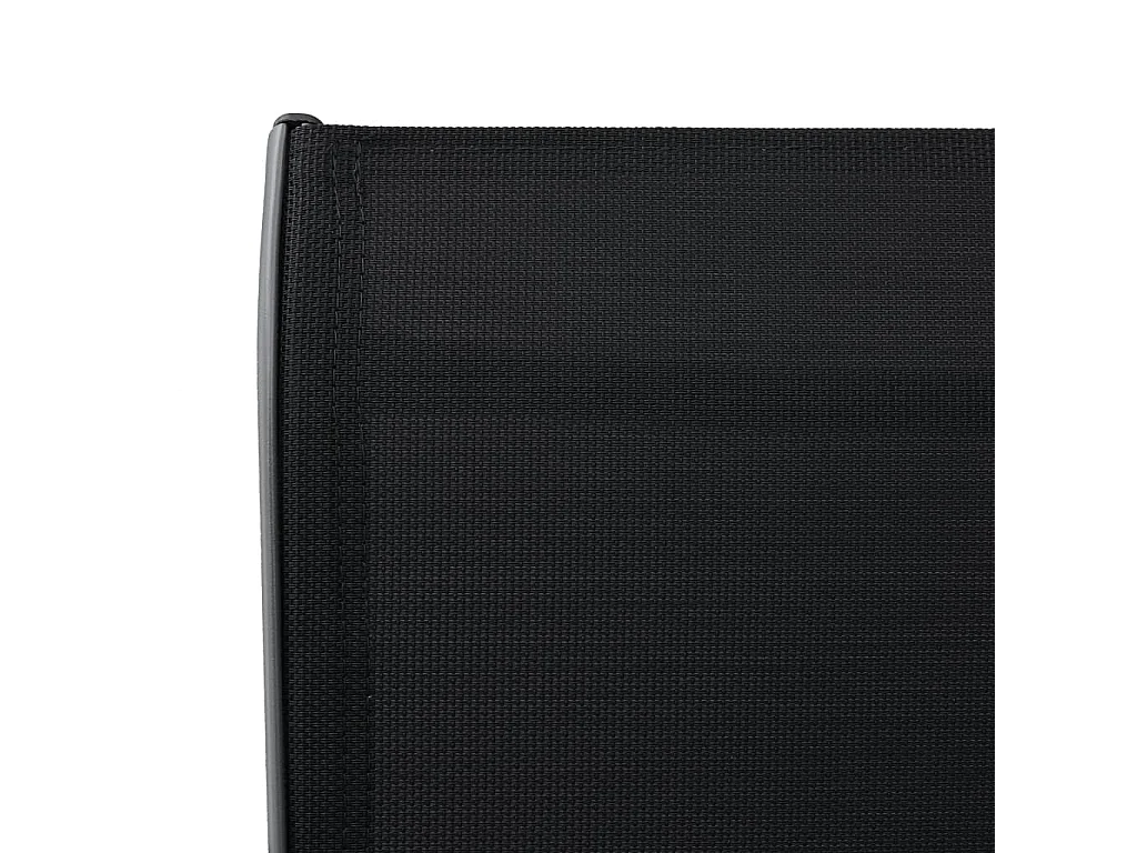 Chaises de bar de jardin 4 pcs Noir Textilène