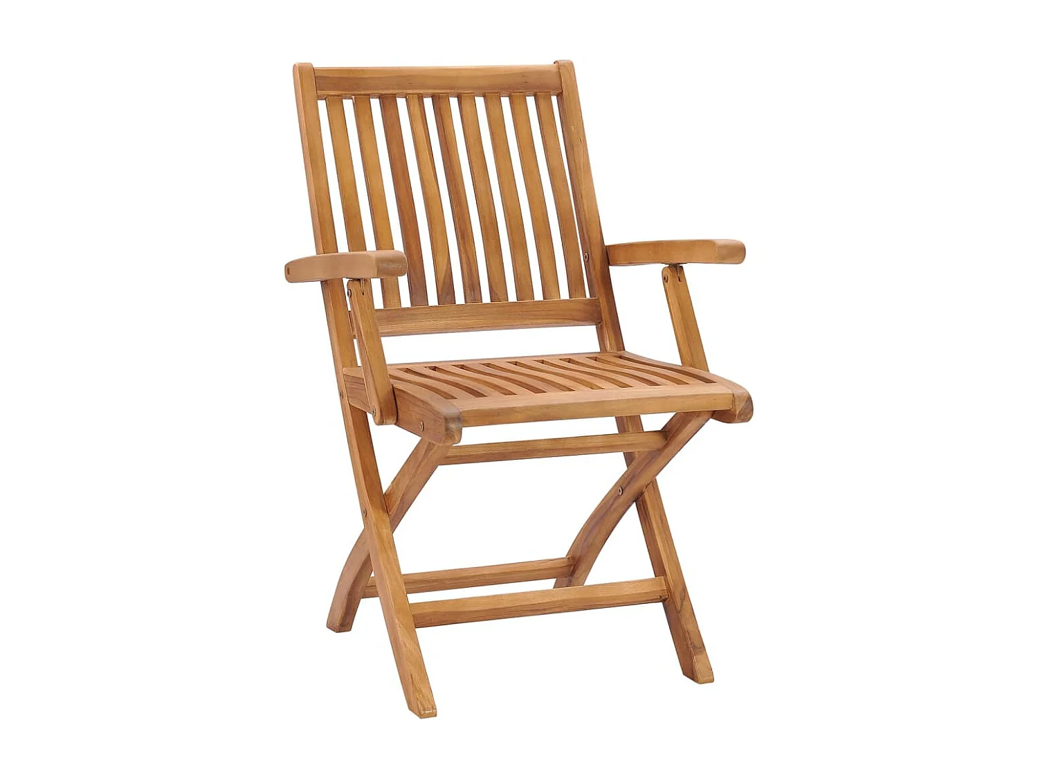 Klappbare Gartenstühle mit Kissen 6 Stück Teakholz